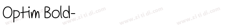 Optim Bold字体转换